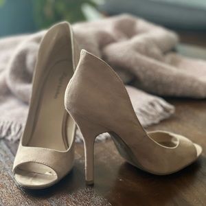 Zigi Soho Nude Suede Heels
